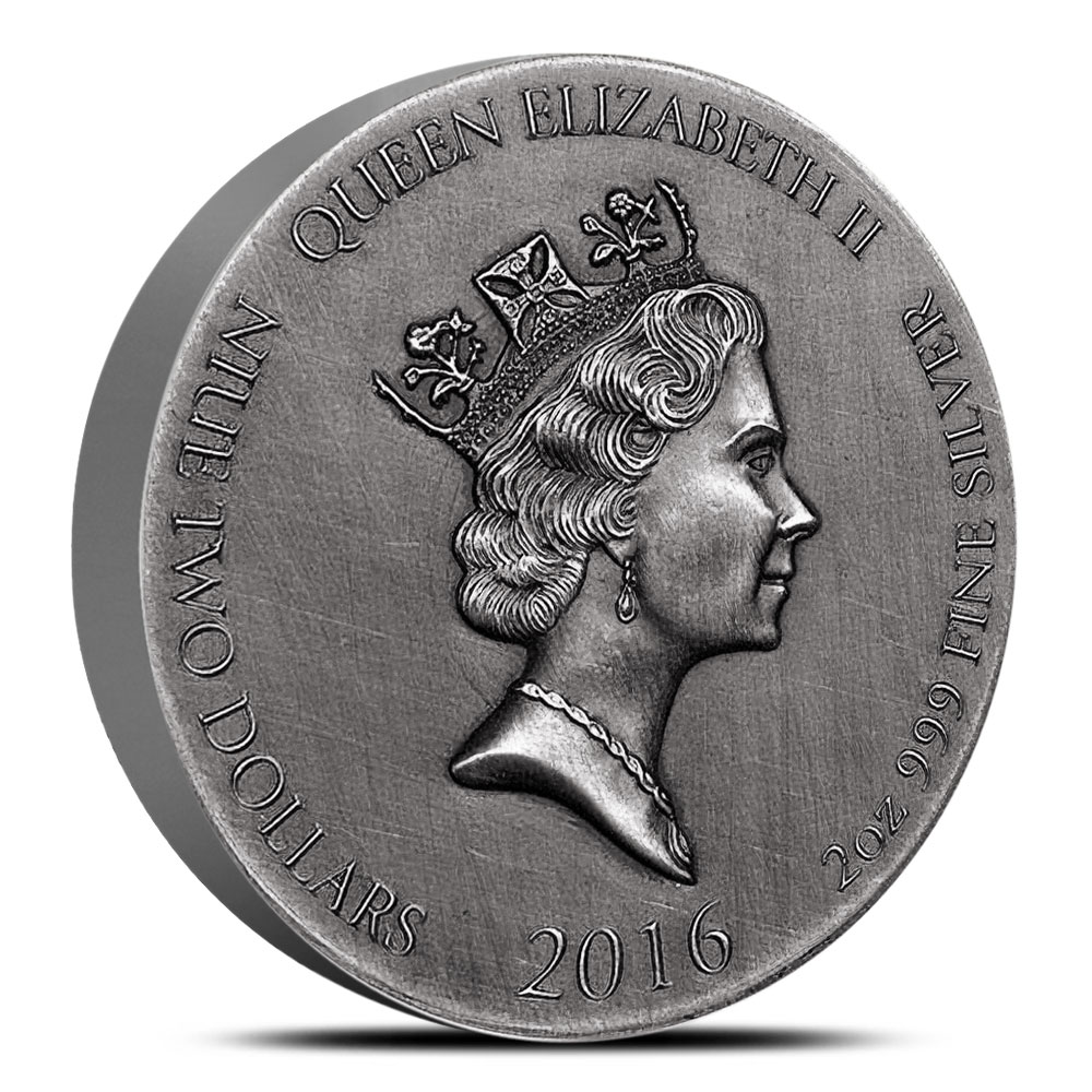 2016 2 oz Ezekiel's Vision of the Valley of Dry Bones Biblical Silver Coin Series