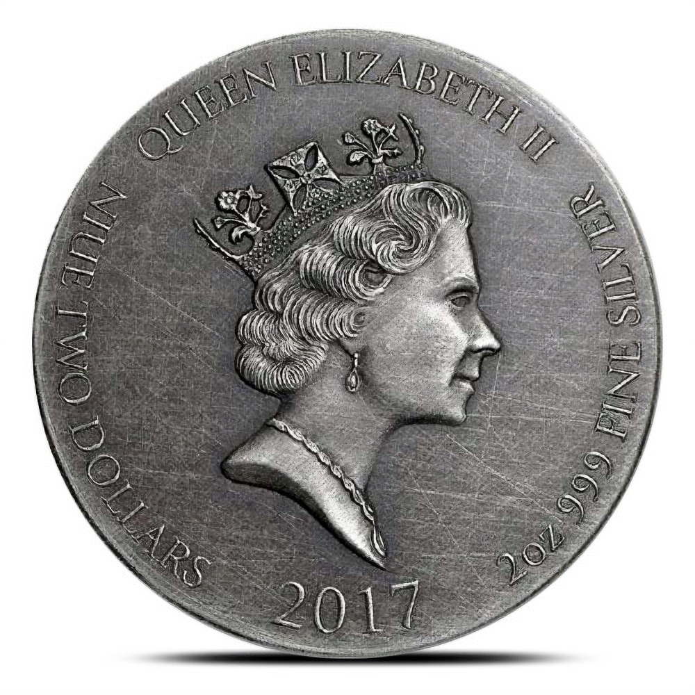 2017 2 oz Jesus Calms The Sea Biblical Silver Coin Series