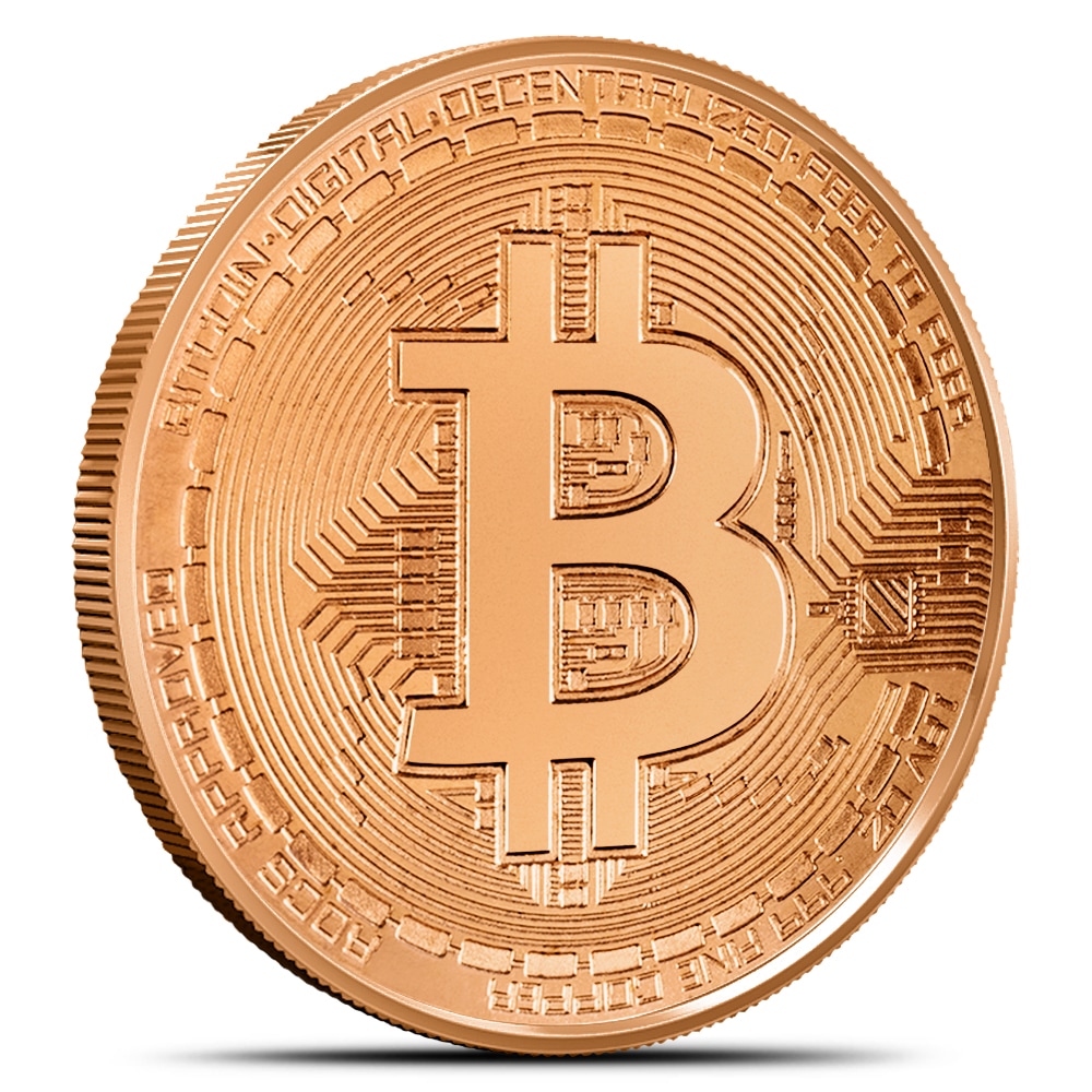1 oz Bitcoin Commemorative Copper Round (New)