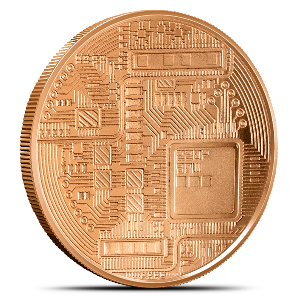 1 oz Bitcoin Commemorative Copper Round (New)