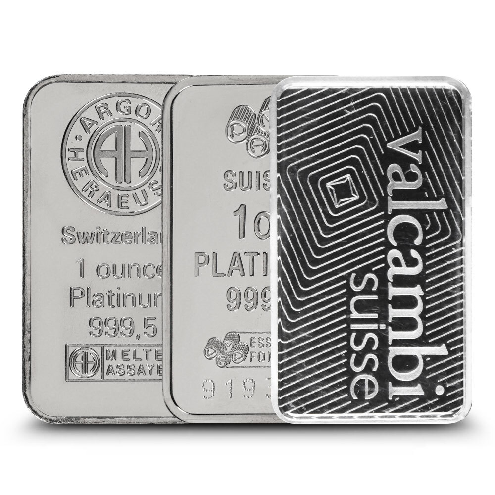 1 oz Platinum Bar (Varied Condition, Any Mint)
