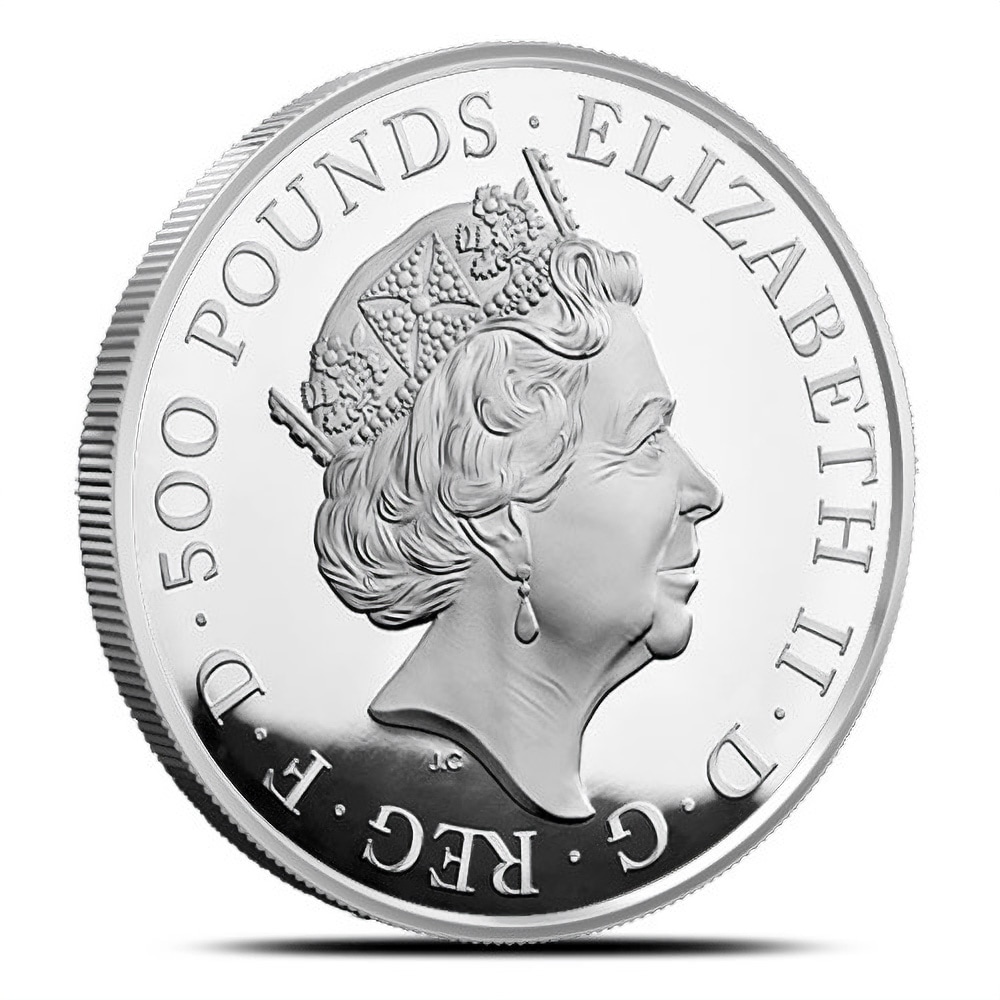 2017 1 Kilo Proof British Silver Queen’s Beast Lion Coin (Box + CoA)