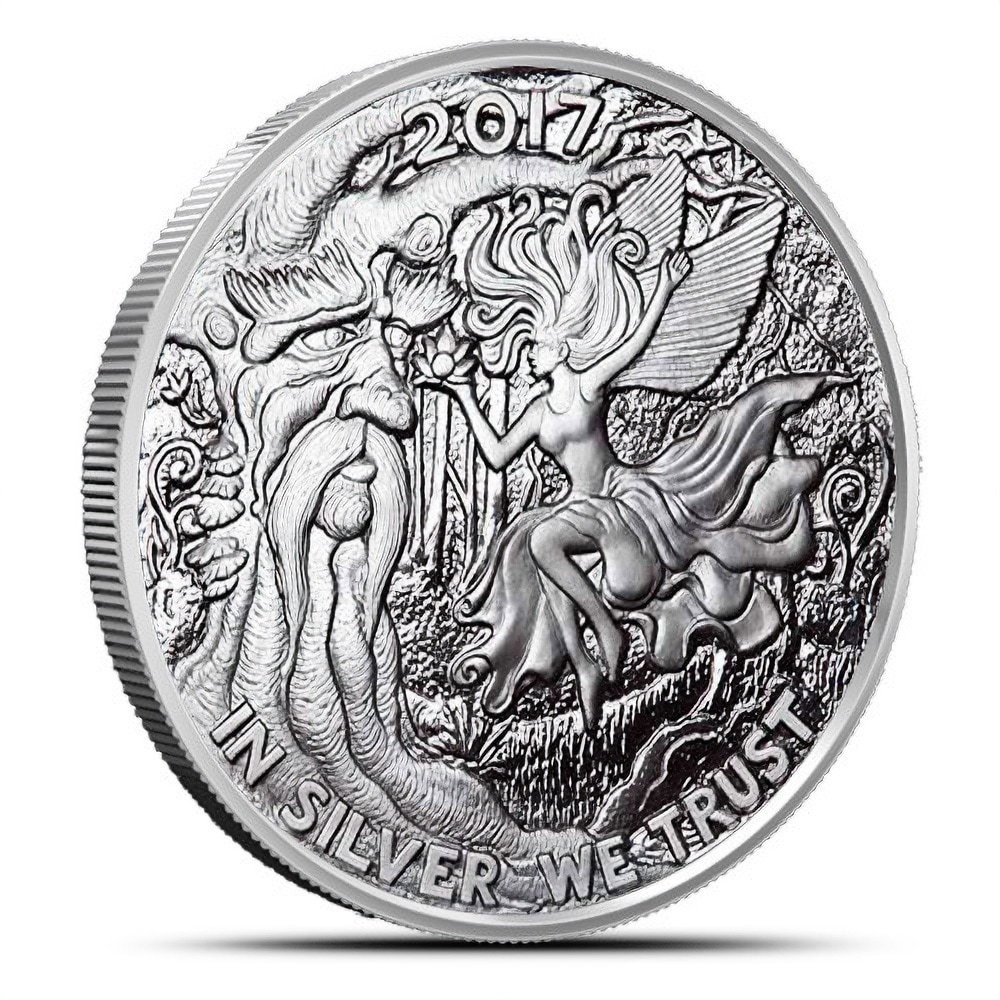 5 oz Proof Silverbug Tree Fairy Silver Round (New w/ COA)