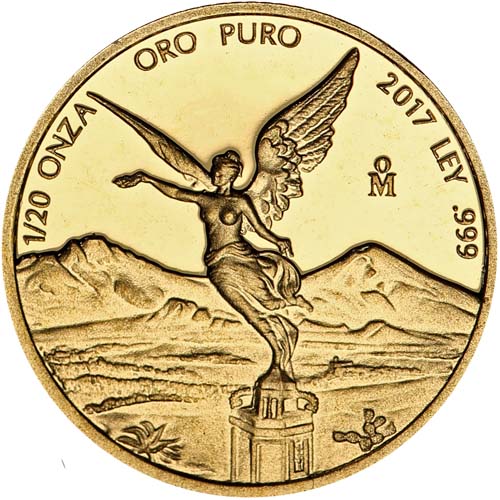 2017 1/20 oz Proof Mexican Gold Libertad Coin (in Capsule)