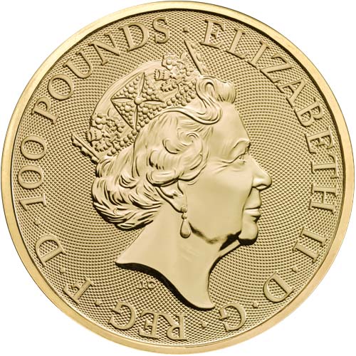 2018 1 oz British Gold Queen's Beast Unicorn Coin