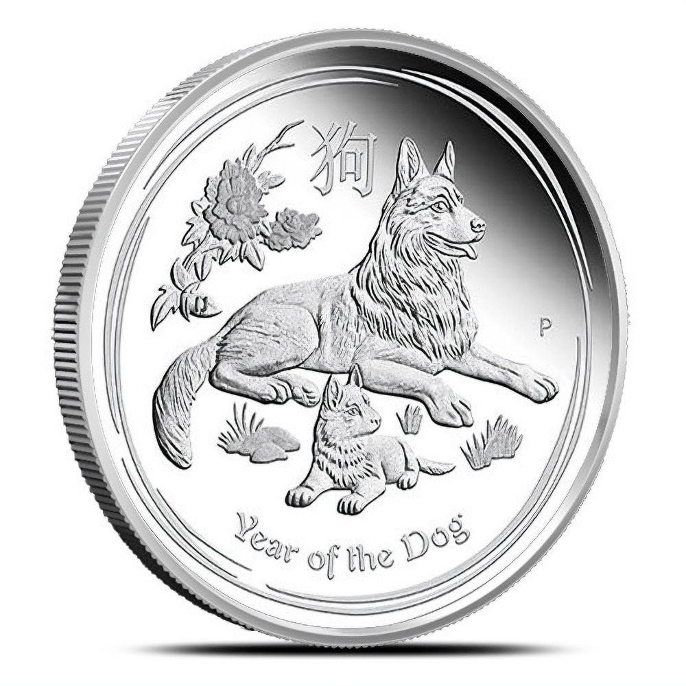 2018 1 Kilo Proof Australian Silver Lunar Dog Coin (Box + COA)
