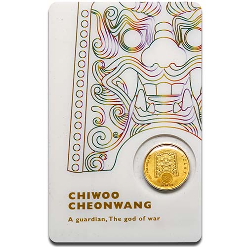 2017 1/10 oz South Korean Chiwoo Cheonwang Gold Medallion (White)