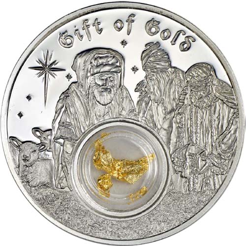 2017 1 oz Niue Silver 3 Wise Men - Gift Of Gold Coin (Box + CoA)