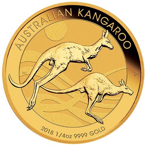 2018 1/4 oz Australian Gold Kangaroo Coin (BU)