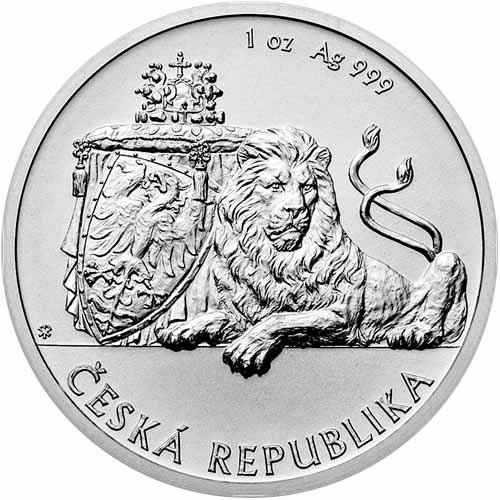 2017 1 oz Niue Czech Lion Silver Coin (BU)