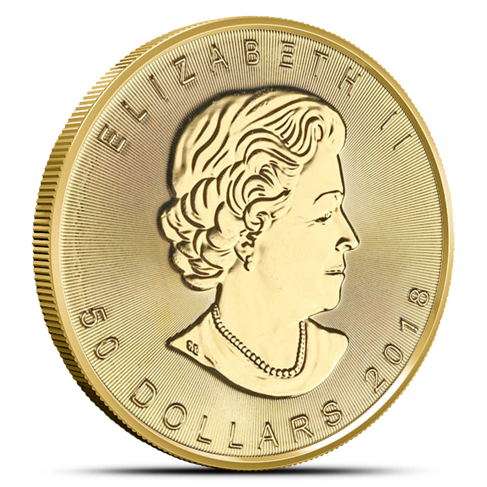 2018 1 oz Canadian Gold Maple Leaf Coin (BU)