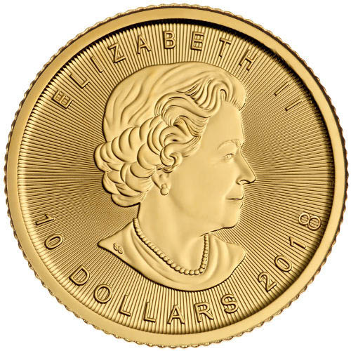 2018 1/4 oz Canadian Gold Maple Leaf Coin (BU)