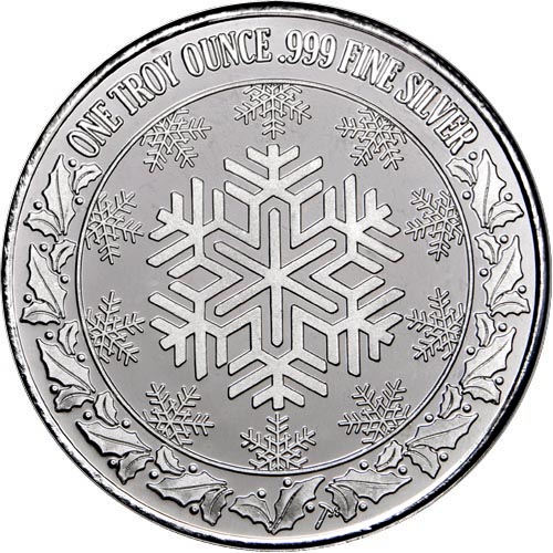 1 oz Christmas Joy Silver Round