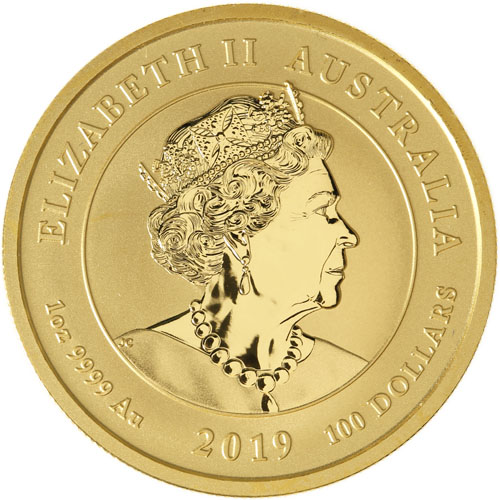 2019 1 oz Australian Dragon and Tiger Gold Coin (BU)