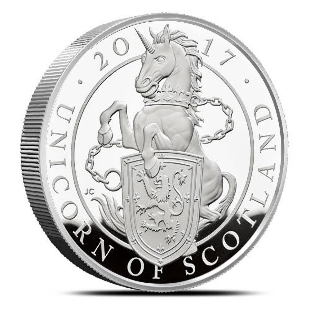 2017 10 oz Proof British Silver Queen's Beast Unicorn Coin (Box + CoA)