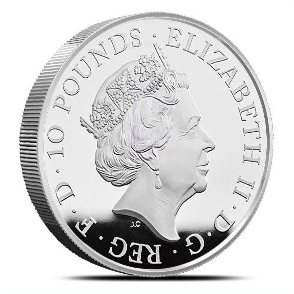 2017 10 oz Proof British Silver Queen's Beast Unicorn Coin (Box + CoA)