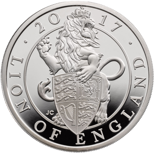 2017 10 oz Proof British Silver Queen’s Beast Lion Coin (Box + CoA)