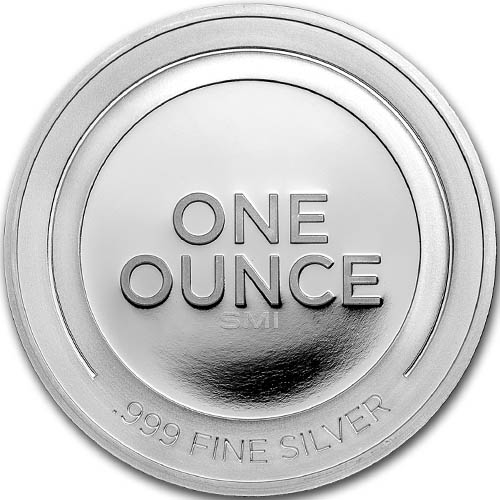 1 oz Colorized Merry Christmas Fireplace Silver Round