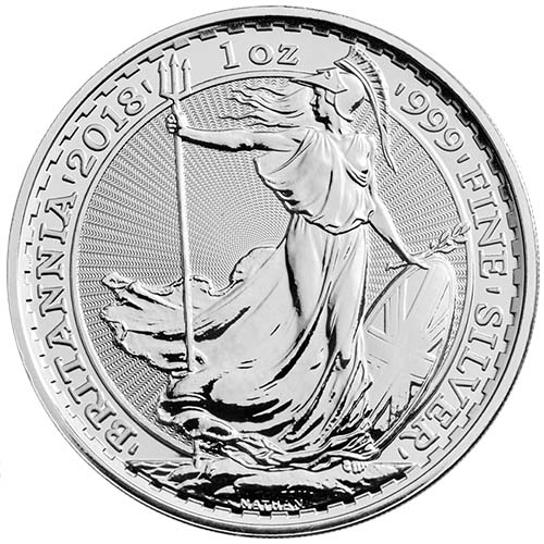 2018 1 oz British Silver Britannia Tube (25 Coins, BU) – Buy 24 Coins & Get The 25th Free