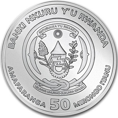 2017 1 oz Rwandan Santa Maria Nautical Ounce Silver Coin (BU)
