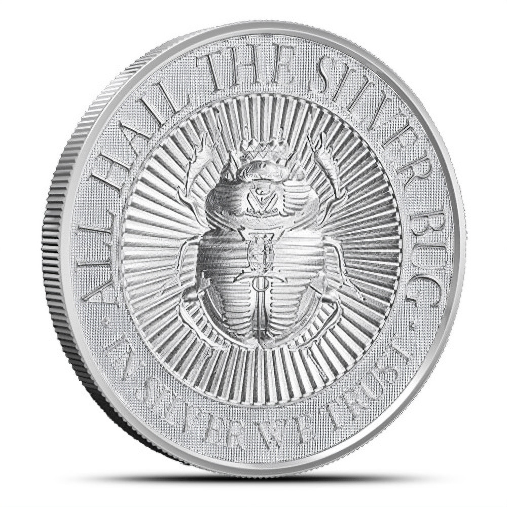 2 oz Silver Bug Scarab Beetle High Relief Silver Round (New)