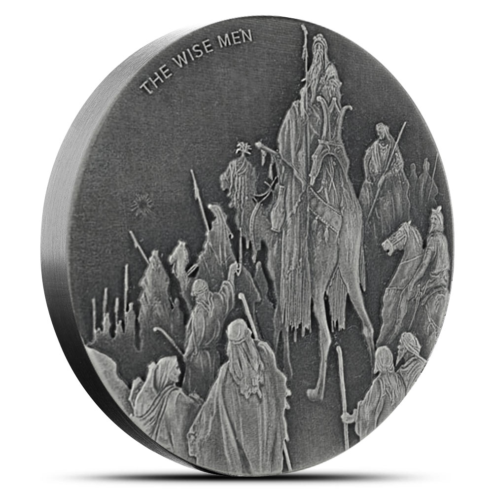 2017 2 oz The Wise Men Biblical Silver Coin Series