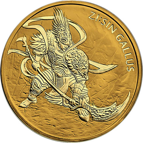 2017 1 oz South Korean Zi:Sin Gallus Gold Medal