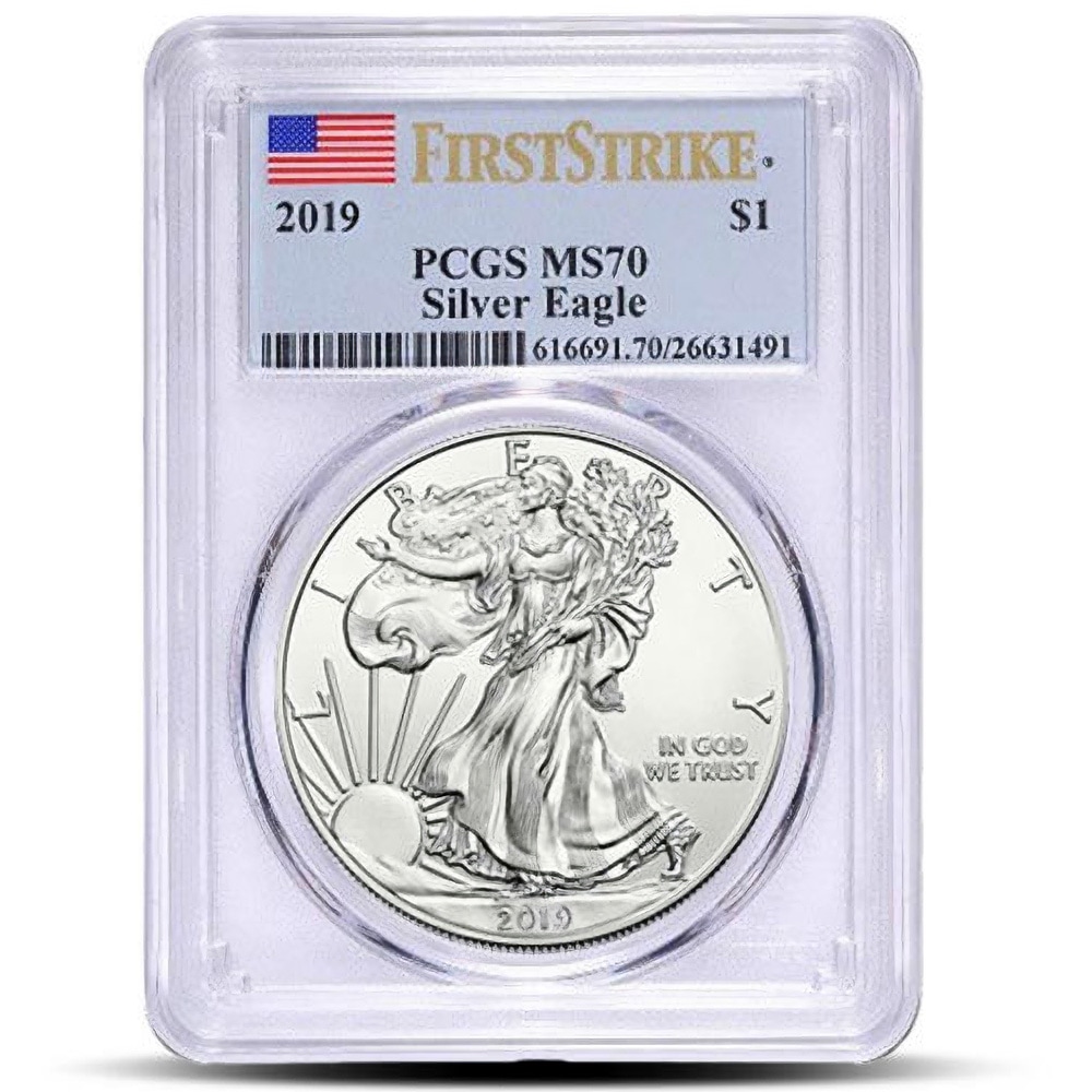 2019 1 oz American Silver Eagle Coin PCGS MS70 FS