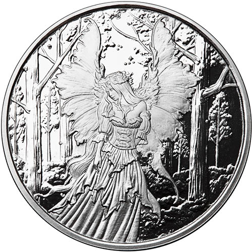 5 oz Proof Amy Brown Collection Lady Of The Forest Silver Round (New w/ CoA)