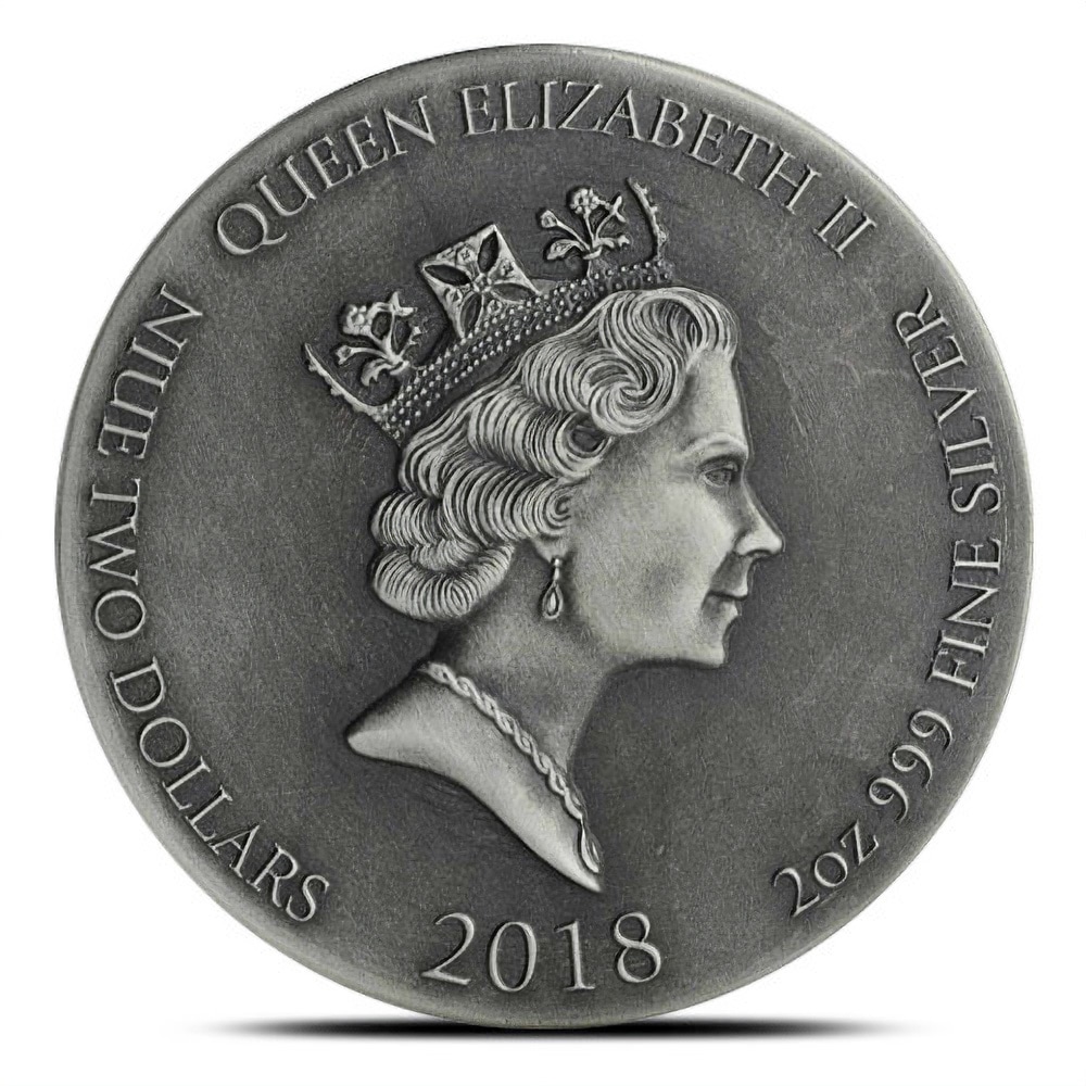2018 2 oz Temptation of Jesus Biblical Series Silver Coin