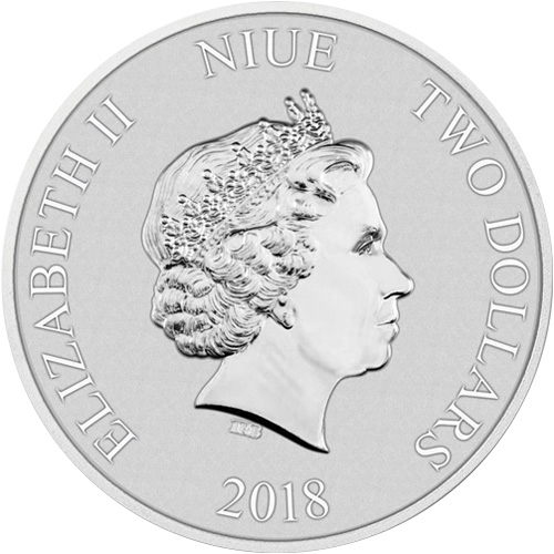 2018 1 oz Niue Silver Mickey Mouse 90th Anniversary Coin (BU)