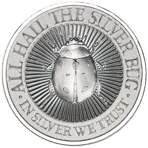 2 oz Silver Bug Lady Bug High Relief Silver Round (New)