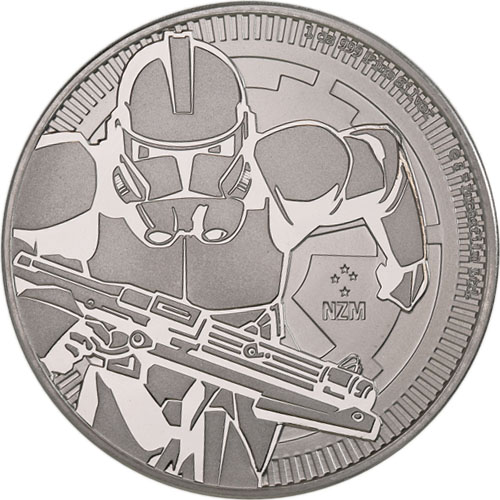 2019 1 oz Niue Silver Star Wars Clone Trooper Coin (BU)