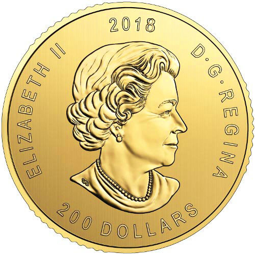 2018 1 oz Gold Canadian Golden Eagle Coin (BU w/ Assay)