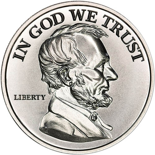 2 oz Abraham Lincoln Eagle Silver Round (New)