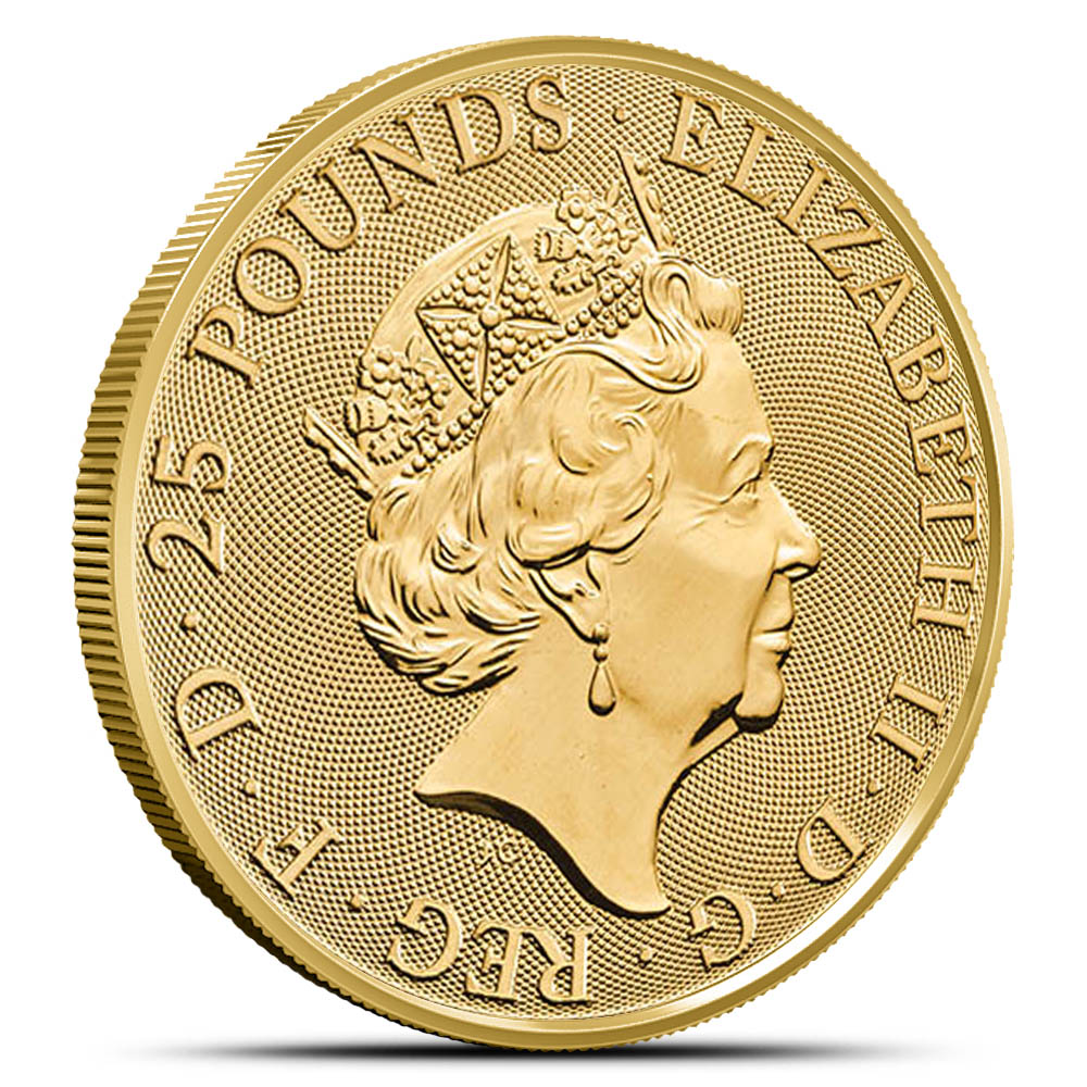 2018 1/4 oz British Gold Queen's Beast Black Bull Coin