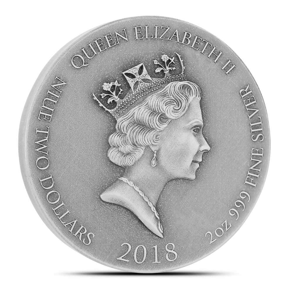 2018 2 oz Noah's Dove Biblical Silver Coin Series
