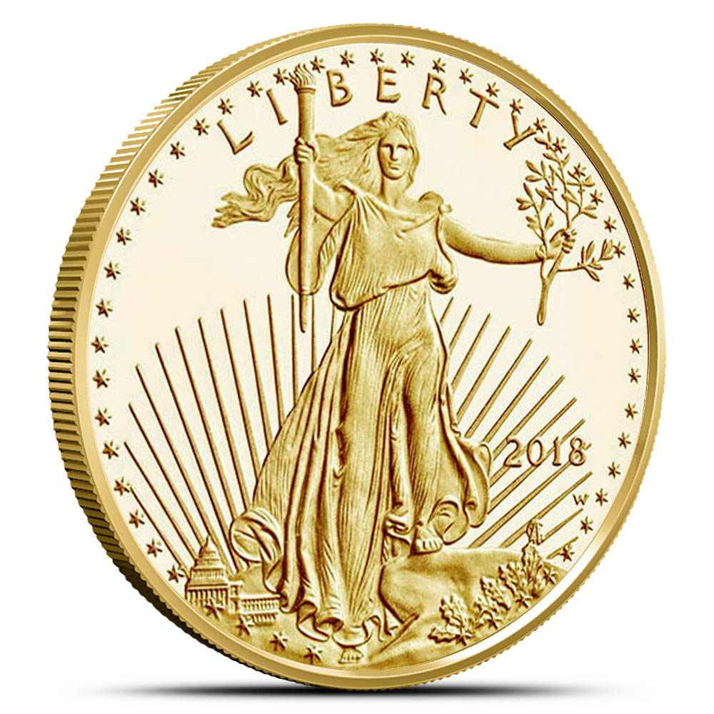2018-W 1/4 oz Proof American Gold Eagle Coin (Box + CoA)