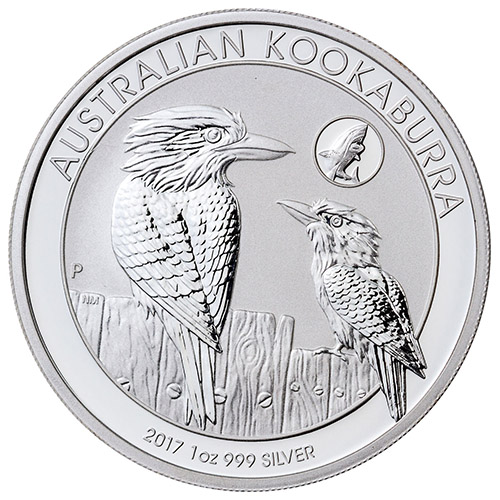 2017 1 oz Australian Silver Kookaburra Shark Privy Coin (BU)