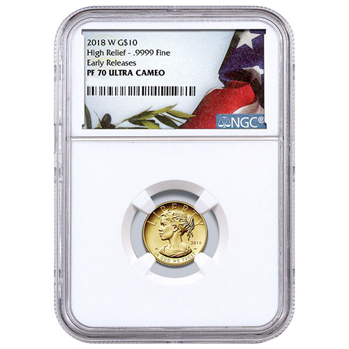 2018-W 1/10 oz Proof American Gold Liberty Coin NGC PF70 ER