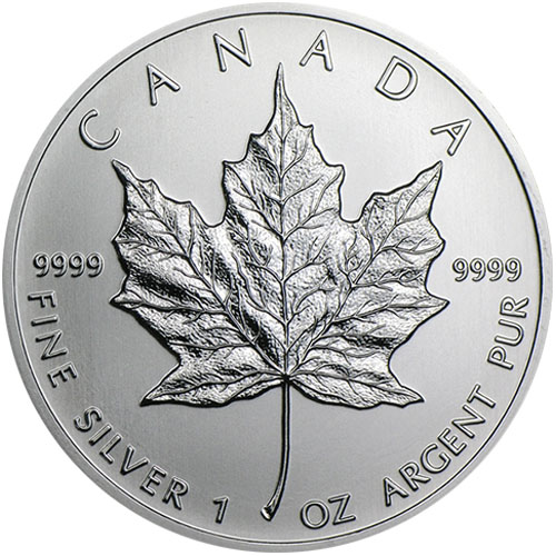 1988 1 oz Canadian Silver Maple Leaf Coin (BU)