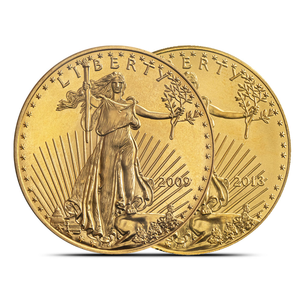 1 oz American Gold Eagle Coin (Random Year, Abrasions)
