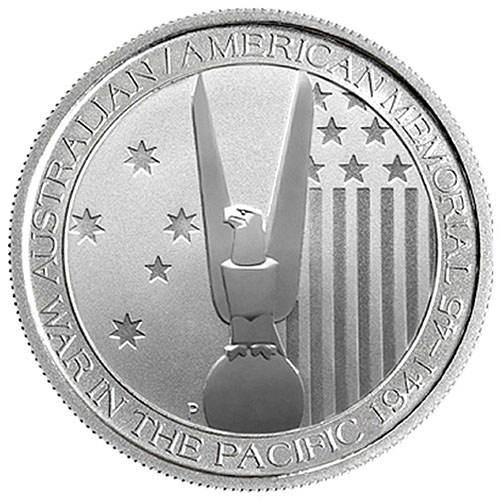1/2 oz U.S. Australian WWII Silver Coin (BU)