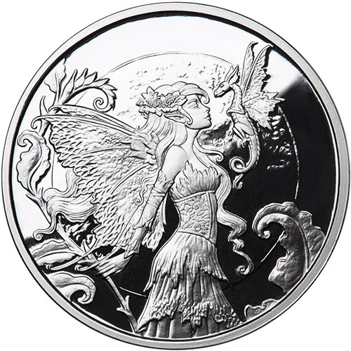 5 oz Proof Amy Brown Collection Discovery Fairy Silver Round (New w/ CoA)