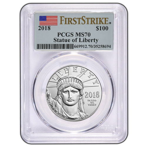 2018 1 oz American Platinum Eagle Coin PCGS MS70 FS