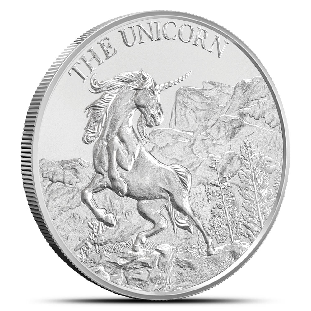 1 oz Intaglio Mint The Unicorn Silver Round (New)