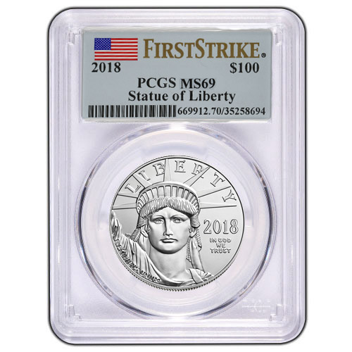 2018 1 oz American Platinum Eagle Coin PCGS MS69 FS