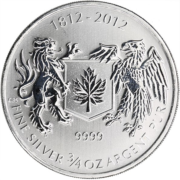 3/4 oz Canadian War of 1812 Silver Coin (BU)