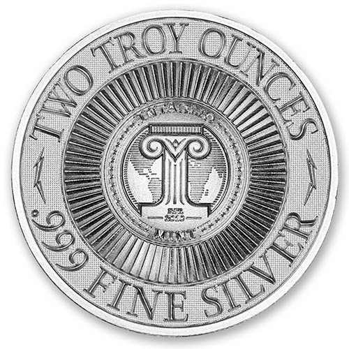 2 oz Silver Bug Stag Beetle High Relief Silver Round (New)