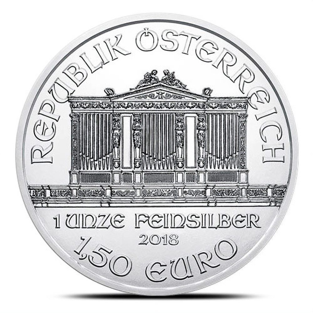 2018 1 oz Austrian Silver Philharmonic Coin (Gilded, BU)